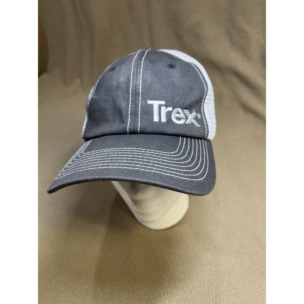 Trex Lowe's Gray White‎ Mesh Trucker Hat Cap